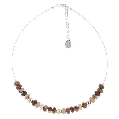Carrie Elspeth Mookaite Pebbles Links Necklace - Rococo Jewellery