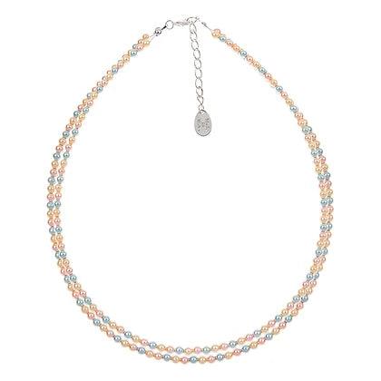 Carrie Elspeth Multi Pearl Double Strand Necklace - Rococo Jewellery