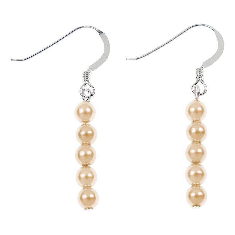 Carrie Elspeth Ivory Pearl Earrings - Rococo Jewellery