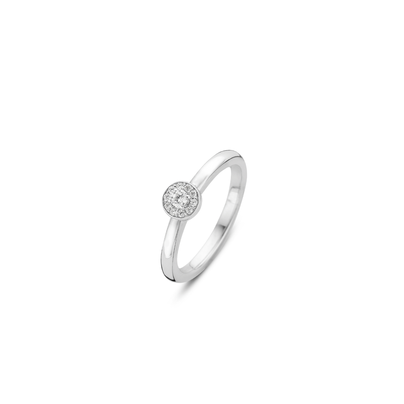 Ti Sento Silver Cubic Zirconia Stacking Ring - Rococo Jewellery