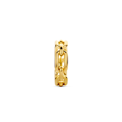Ti Sento 18ct Gold Vermeil Geometric Chain Ring - Rococo Jewellery