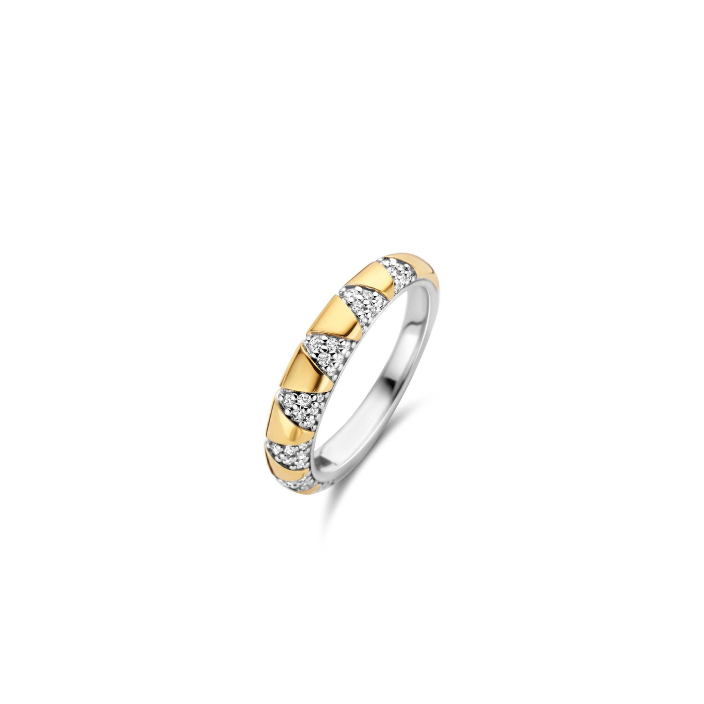 Ti Sento 18ct Gold Vermeil Sunray Band Ring - Rococo Jewellery