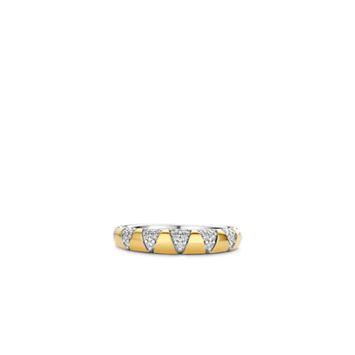 Ti Sento 18ct Gold Vermeil Sunray Band Ring - Rococo Jewellery