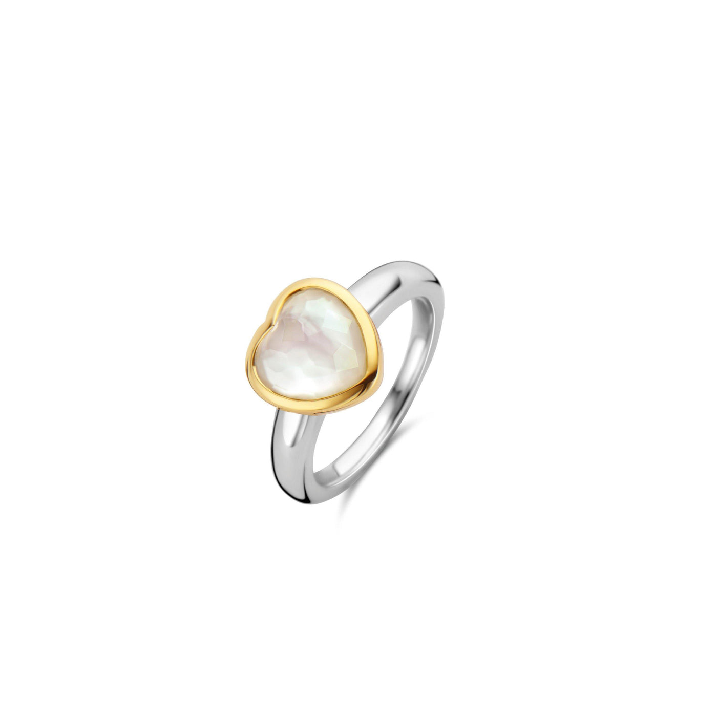 Ti Sento Mother of Pearl Heart Ring - Rococo Jewellery