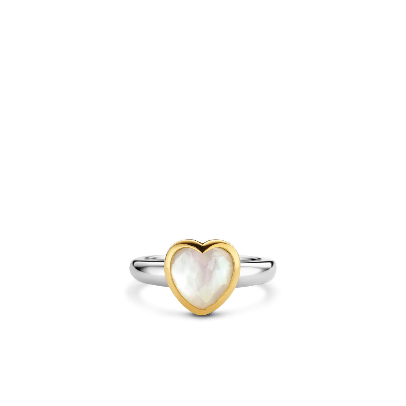 Ti Sento Mother of Pearl Heart Ring - Rococo Jewellery