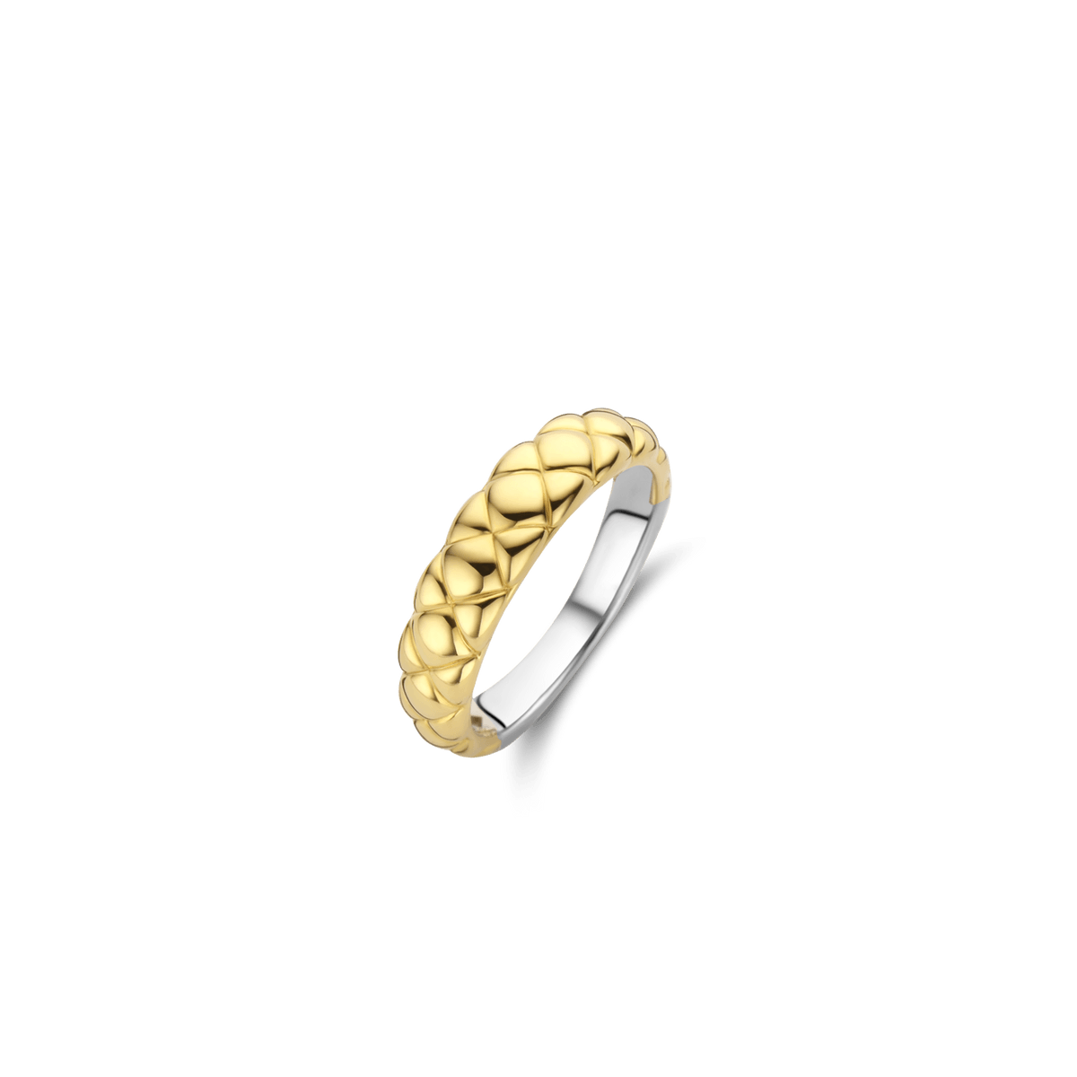 Ti Sento 18ct Gold Vermeil Clover Pattern Ring - Rococo Jewellery