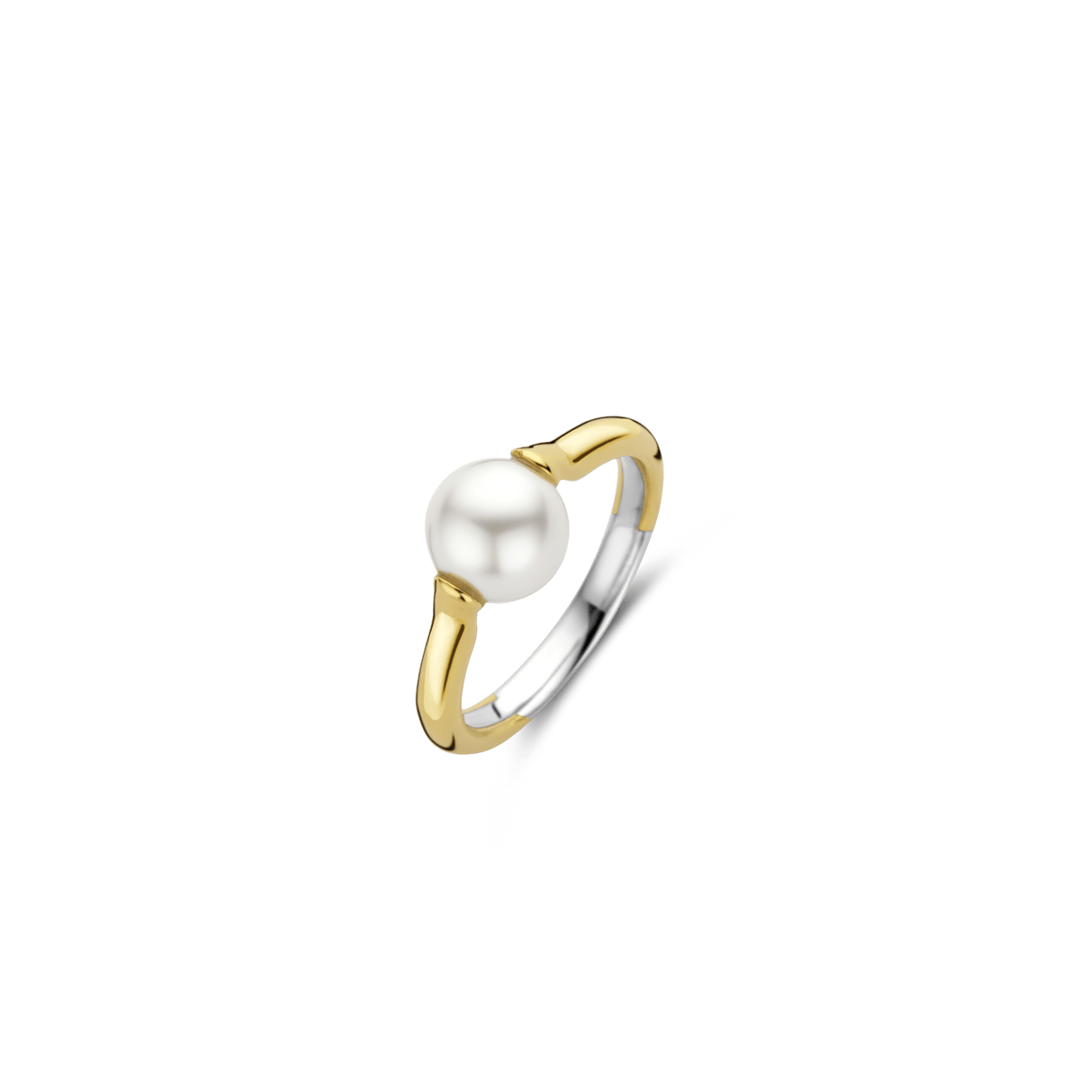 Ti Sento 18ct Gold Vermeil Single Pearl Ring - Rococo Jewellery