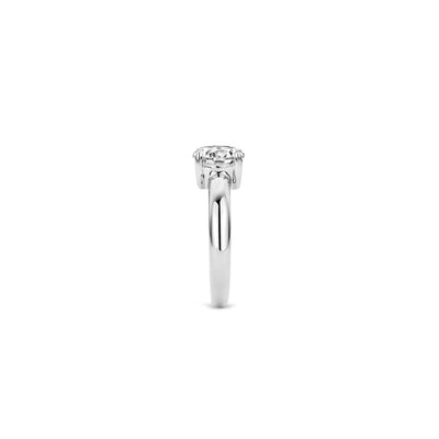 Ti Sento Silver Cubic Zirconia Claw Ring - Rococo Jewellery