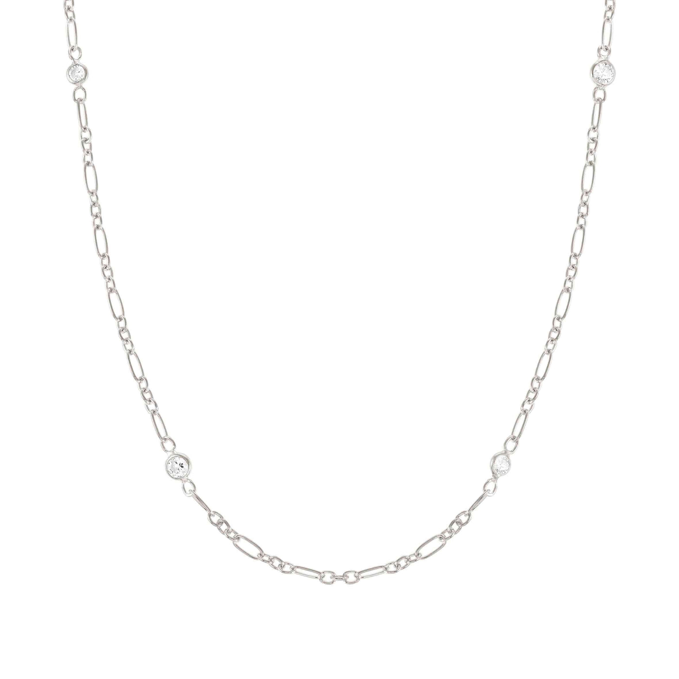 Nomination Silver Bella Figaro Chain Necklace - Rococo Jewellery