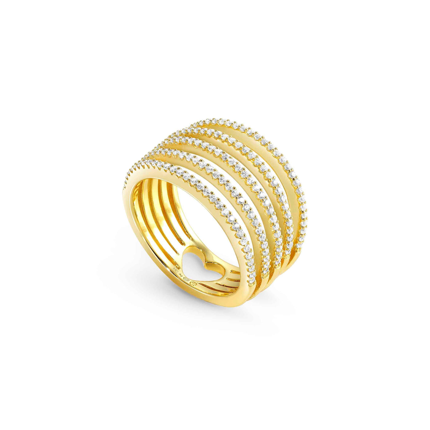 Nomination Lovelight Ring - 18ct Gold Plated - Rococo Jewellery