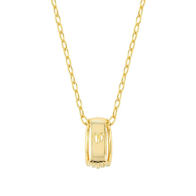 Nomination Lovelight Pendant Necklace - 18ct Gold Plated - Rococo Jewellery