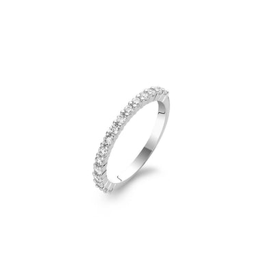 Ti Sento Sterling Silver Eternity Style Ring - Rococo Jewellery