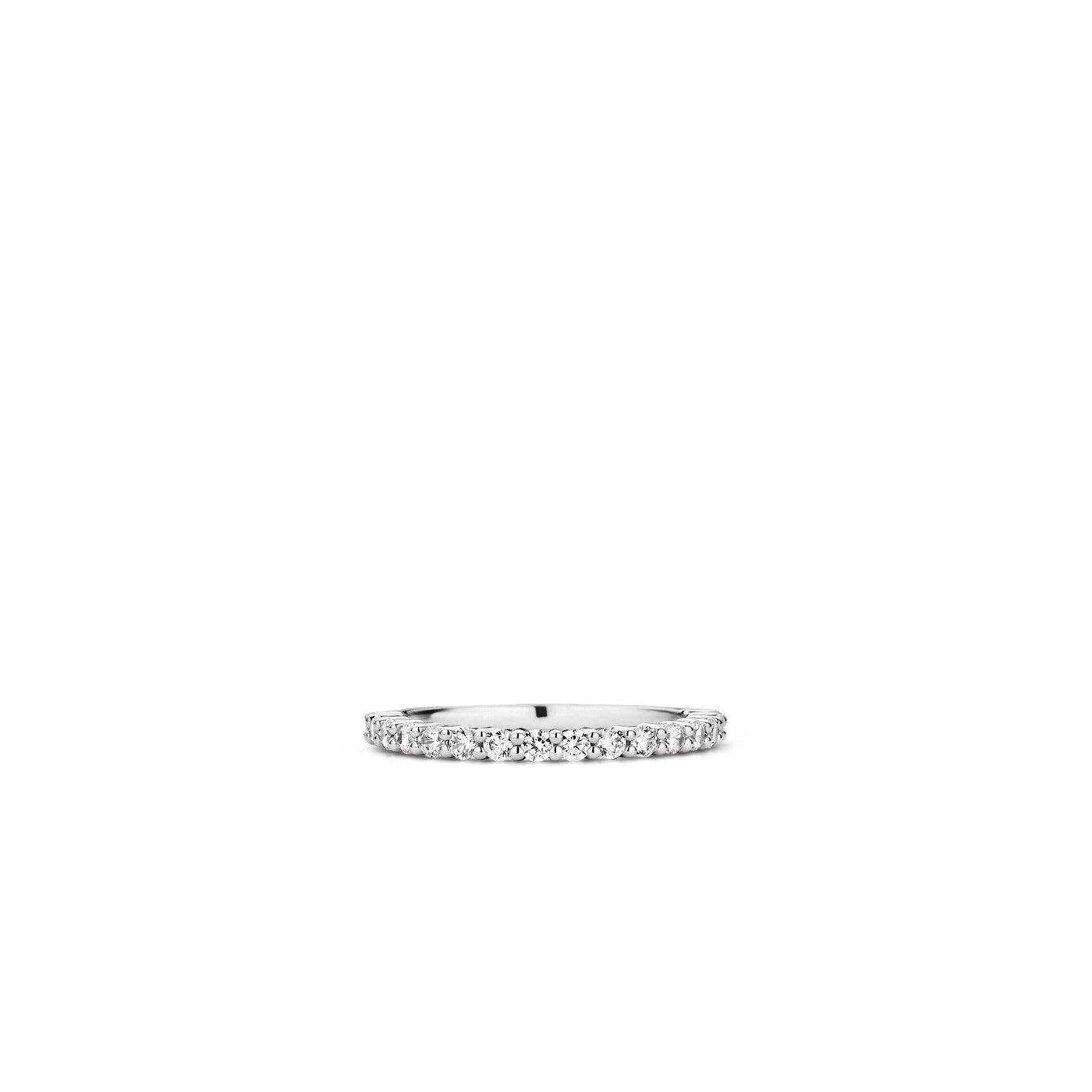 Ti Sento Sterling Silver Eternity Style Ring - Rococo Jewellery