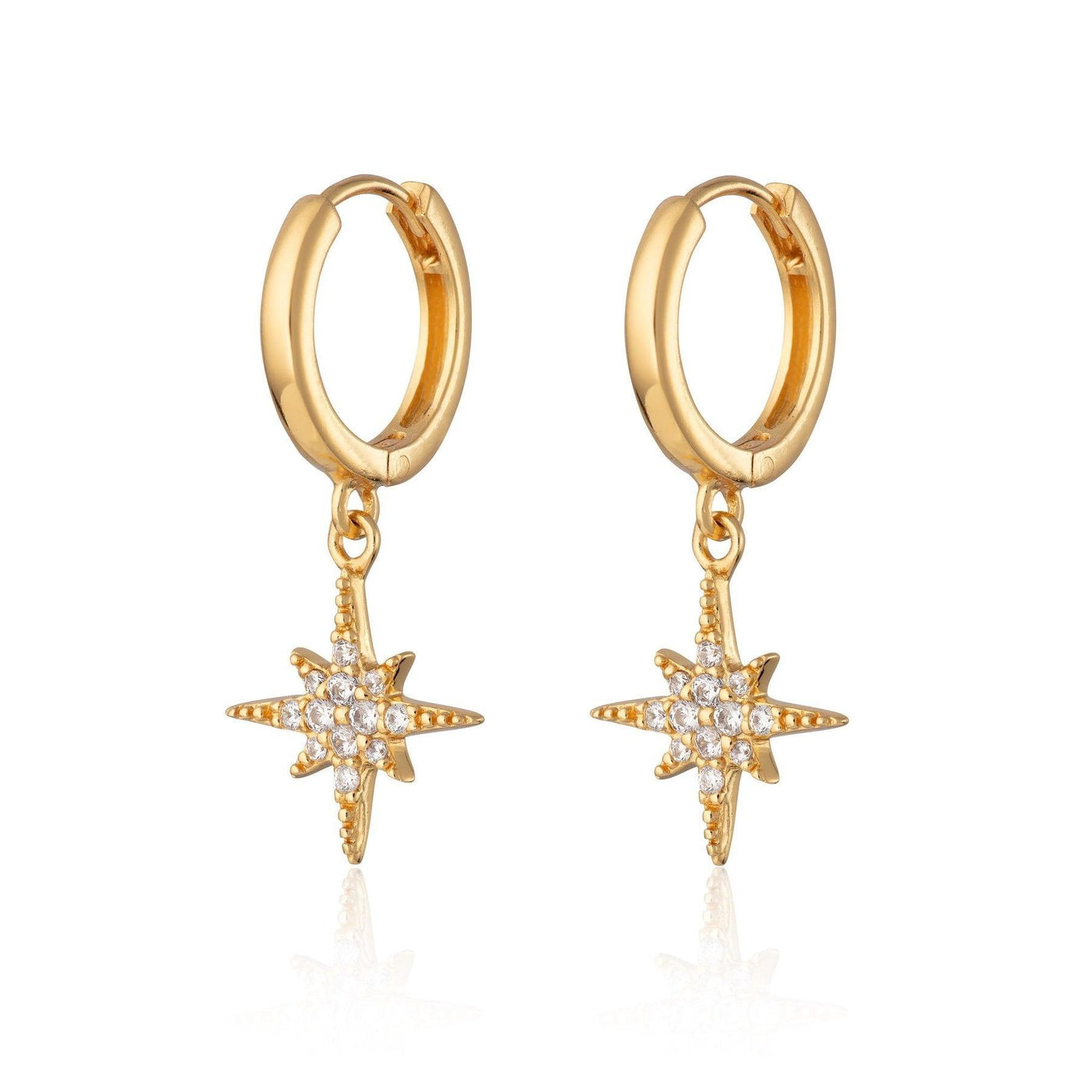 Scream Pretty Starburst Hoop Earrings - Rococo Jewellery