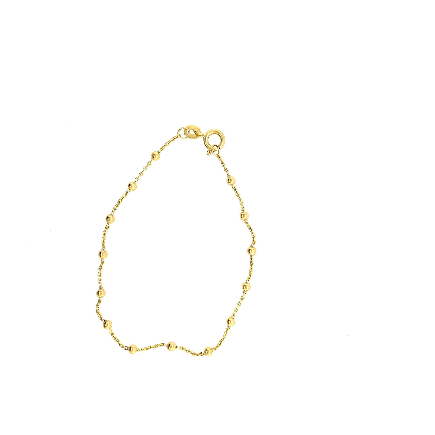 Gold Bead Station Bracelet - Rococo Jewellery