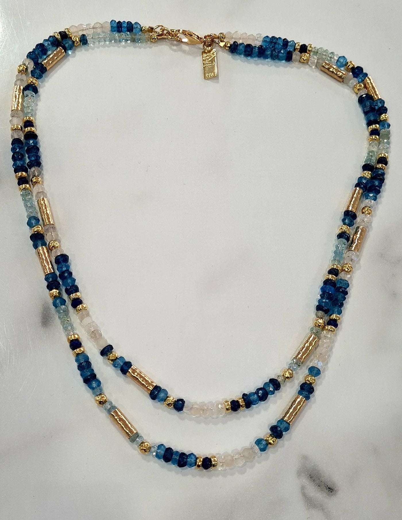 Yaron Morhaim Blue Cove Double Row Necklace - Rococo Jewellery