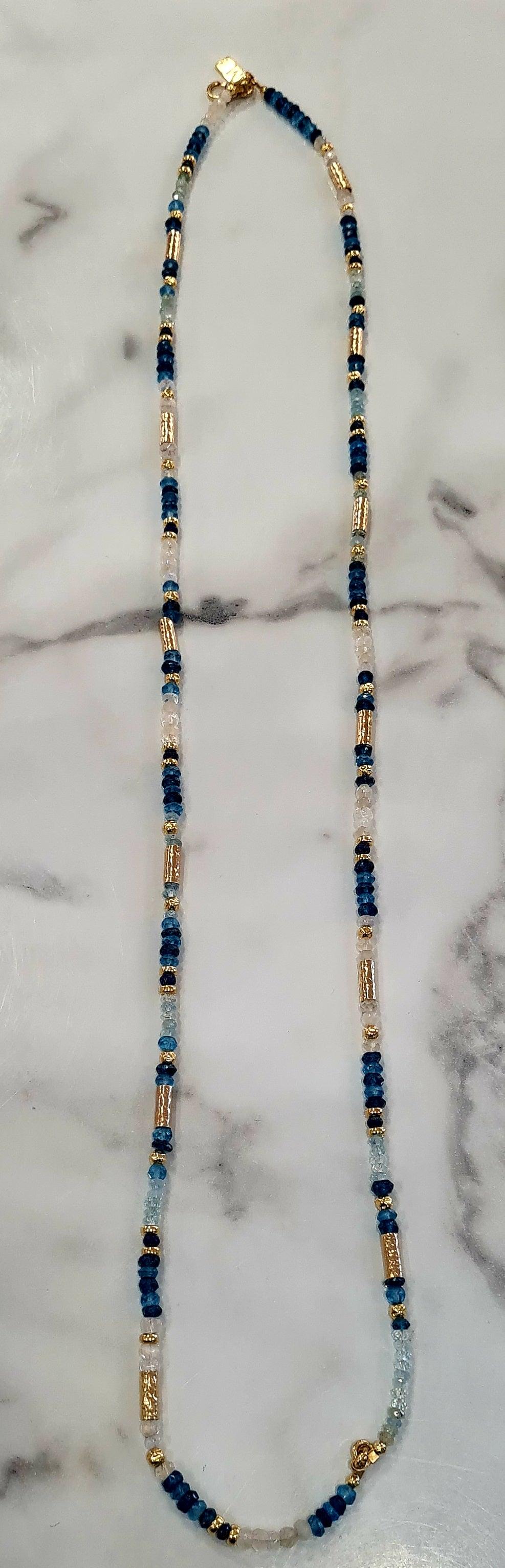 Yaron Morhaim Blue Cove Double Row Necklace - Rococo Jewellery
