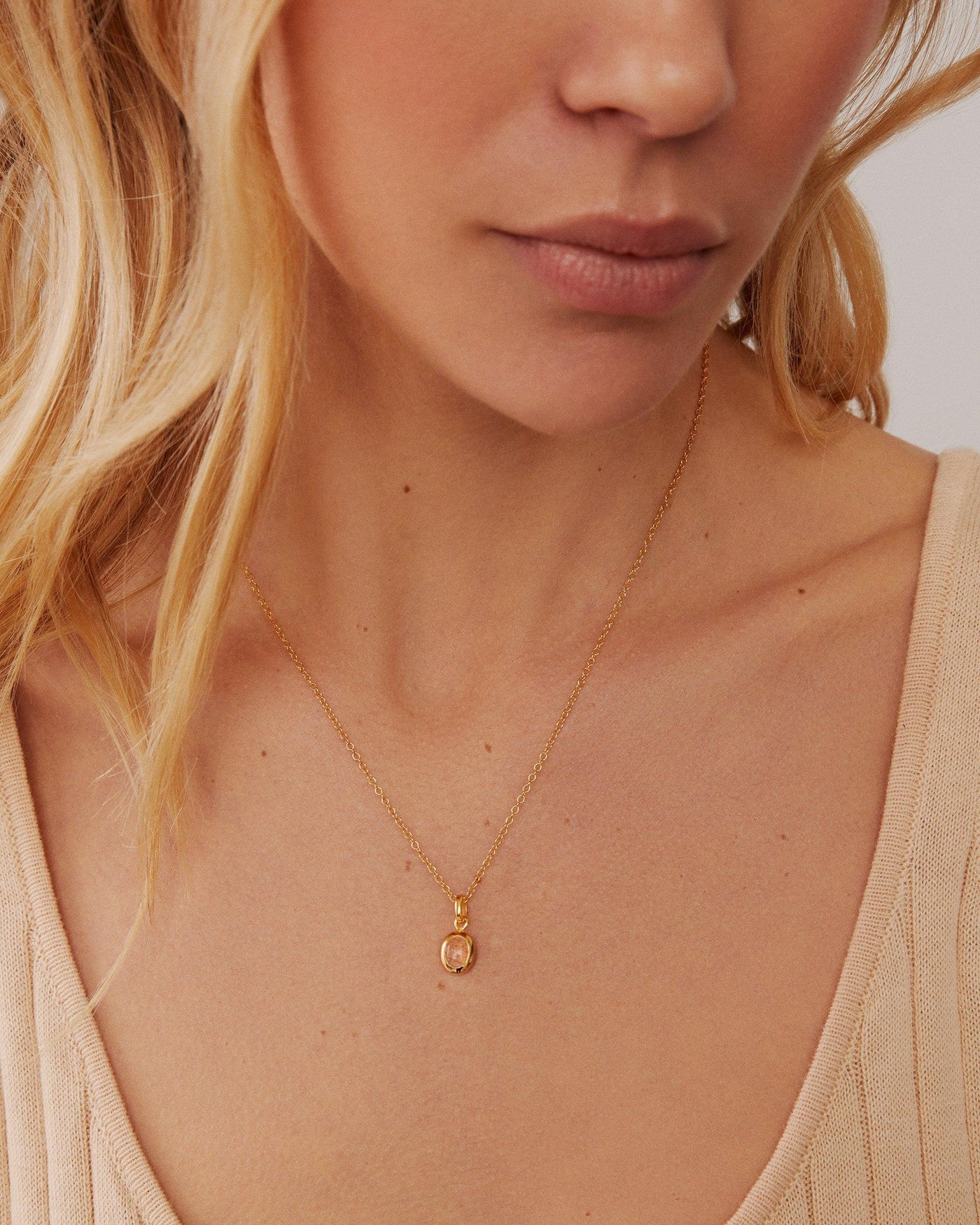 Anna Beck Oasis Small Sunstone Necklace - Rococo Jewellery