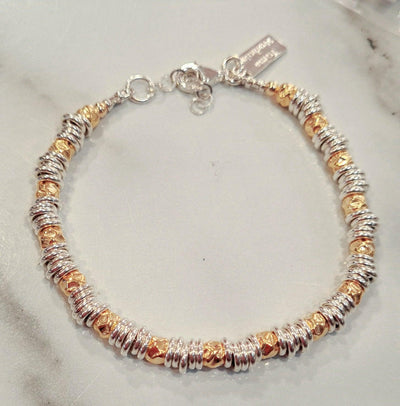 Yaron Morhaim Silver Gold Sweetie Bracelet - Rococo Jewellery
