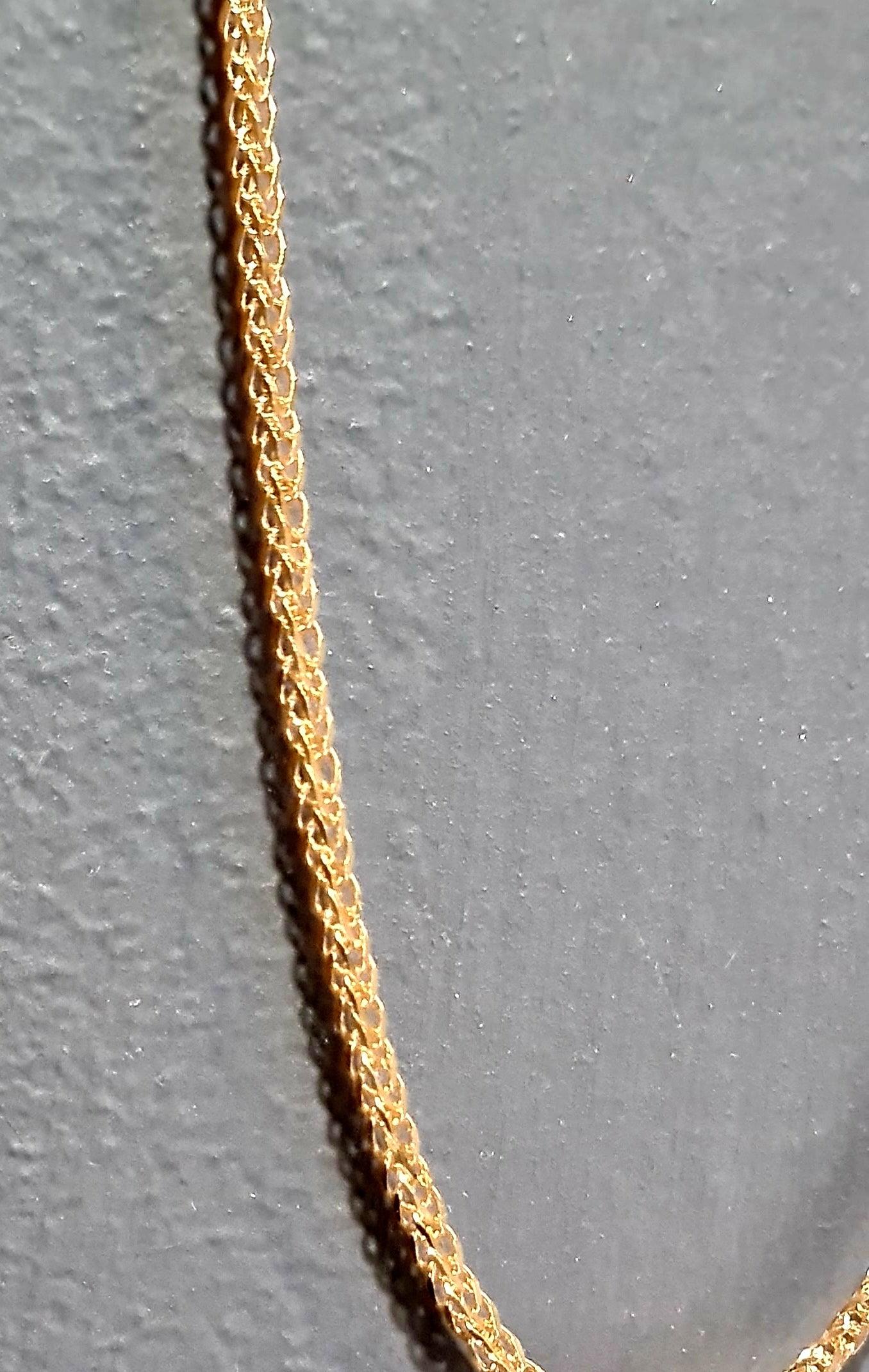 20" 18ct Yellow Gold Filed Spiga Chain - Rococo Jewellery