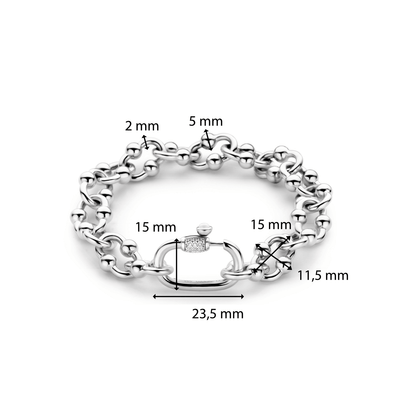 Ti Sento Silver Chunky Link Bracelet - Rococo Jewellery