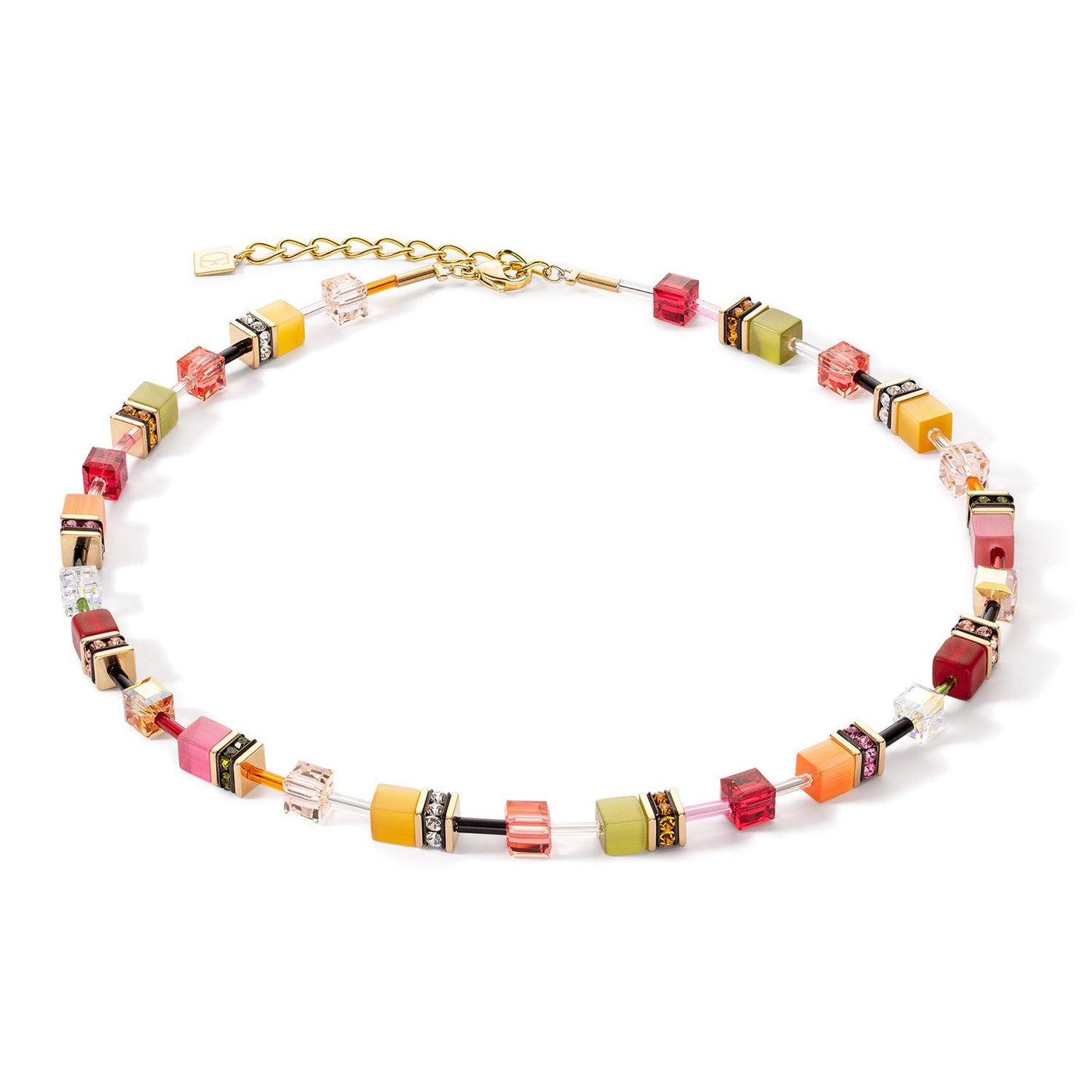Coeur De Lion Indian Summer Iconic GeoCUBE® Necklace - Rococo Jewellery