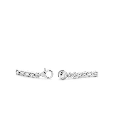 Ti Sento Sterling Silver Cubic Zirconia Tennis Bracelet - Rococo Jewellery