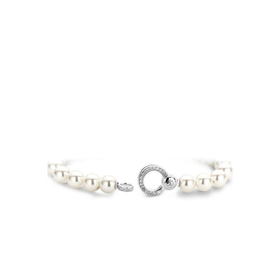 Ti Sento Pearl Bracelet with Cubic Zirconia - Rococo Jewellery