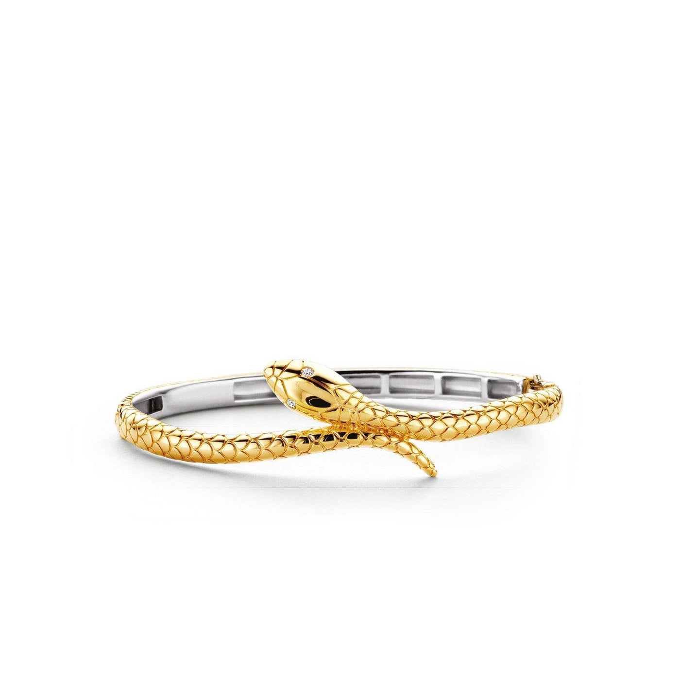 Ti Sento 18ct Gold Vermeil Snake Bangle - Rococo Jewellery