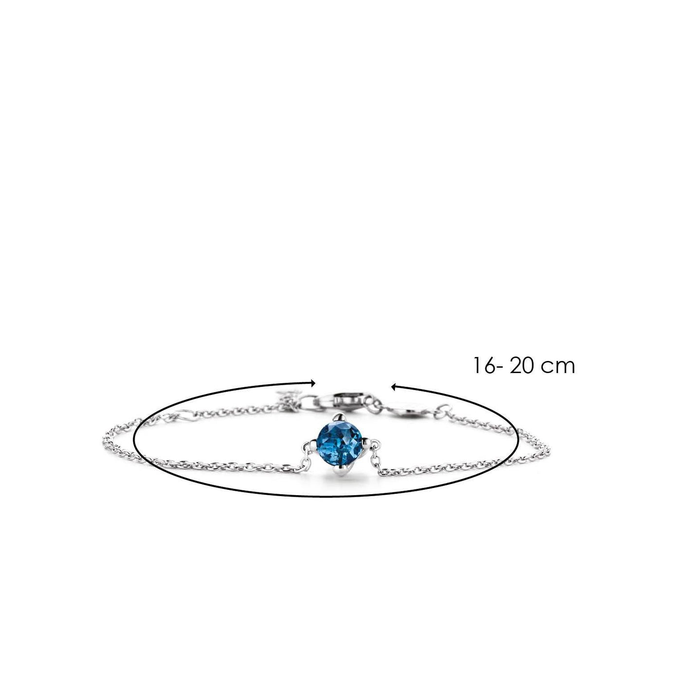 Ti Sento Chain Bracelet - Water Blue or Turquoise - Rococo Jewellery