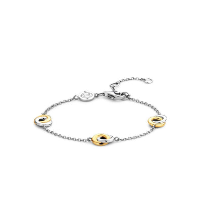Ti Sento Infinity Bracelet - Sterling Silver & 18ct Gold Vermeil - Rococo Jewellery