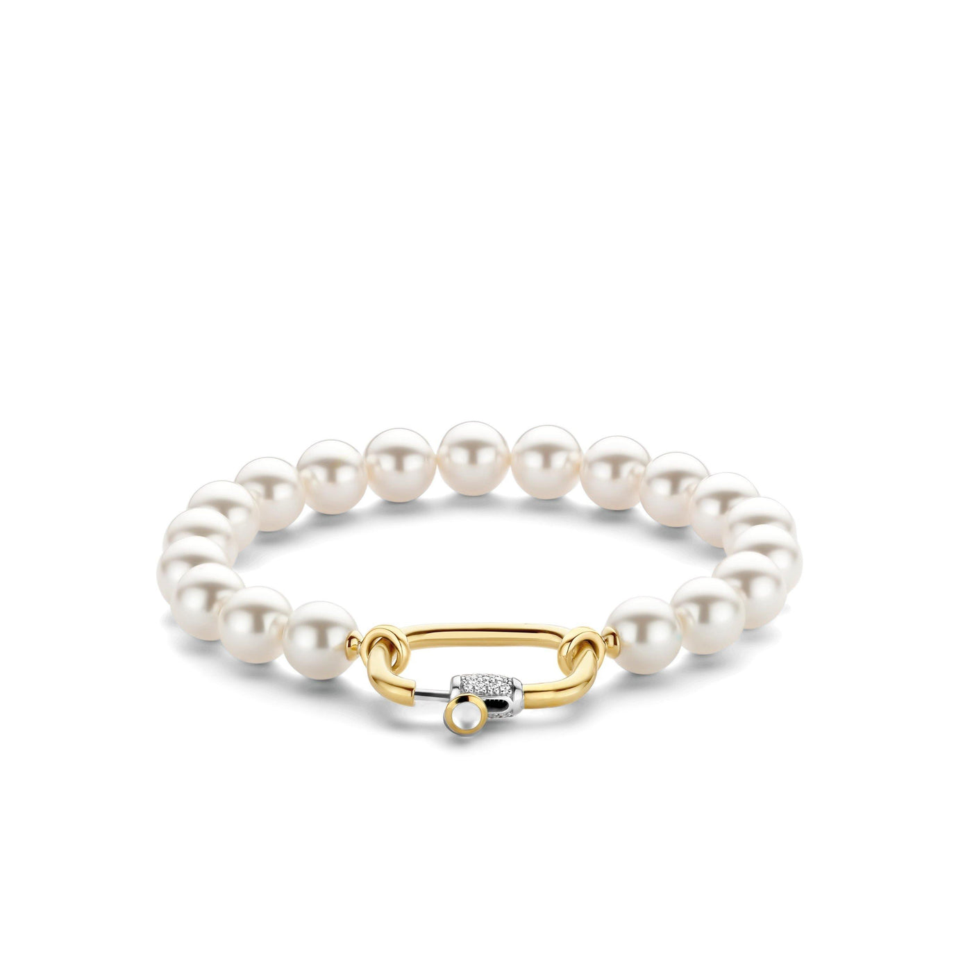 Ti Sento Malachite or Pearl Chunky 18ct Gold Vermeil Bracelet - Rococo Jewellery