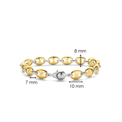 Ti Sento 18ct Gold Vermeil Anchor Bracelet - Rococo Jewellery