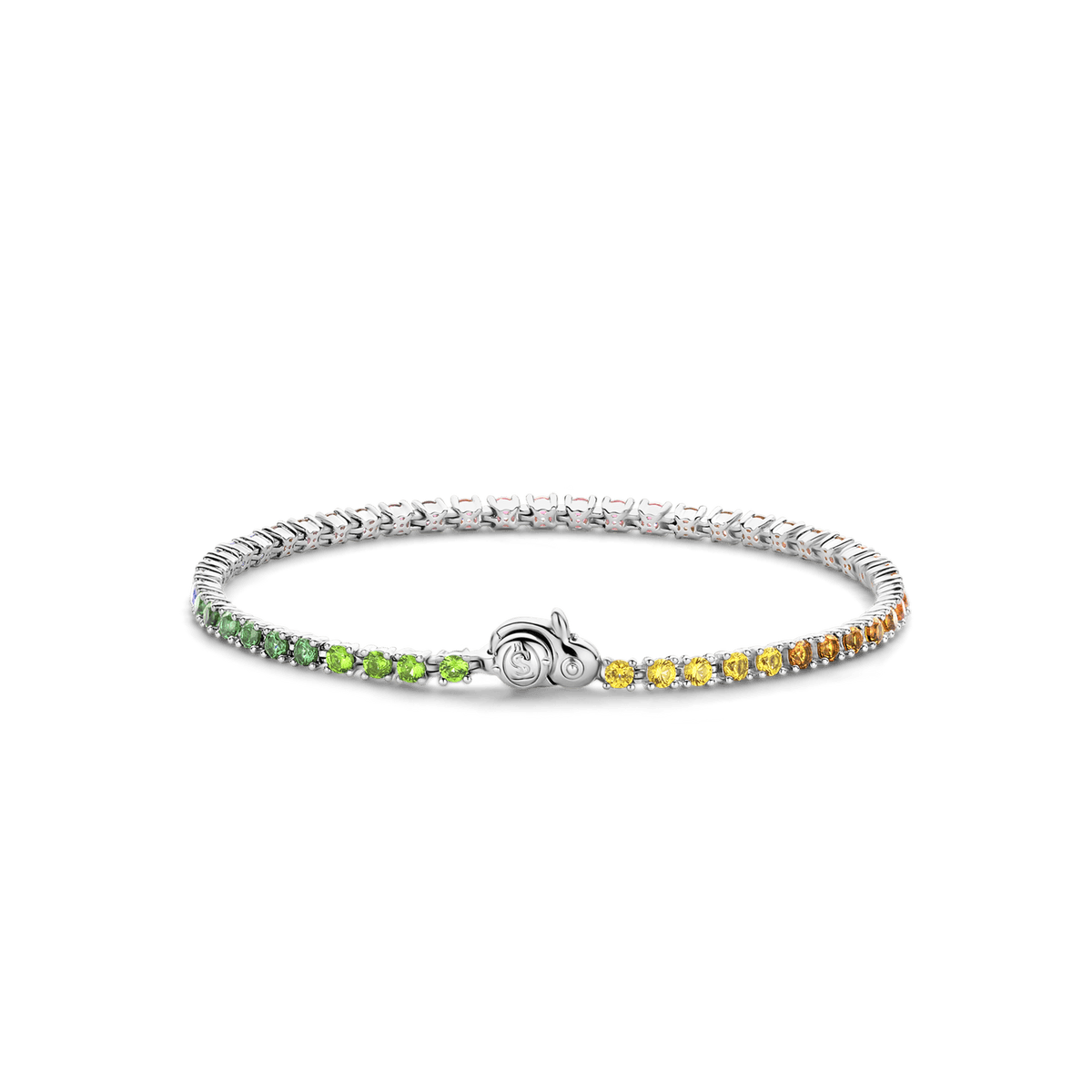 Ti Sento Rainbow Pave Multi-Coloured Cubic Zirconia Bracelet - Rococo Jewellery