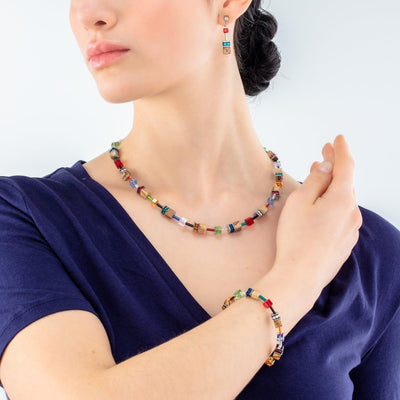 Coeur De Lion GeoCUBE® Iconic Nature Multicolour Brown Bracelet - Rococo Jewellery