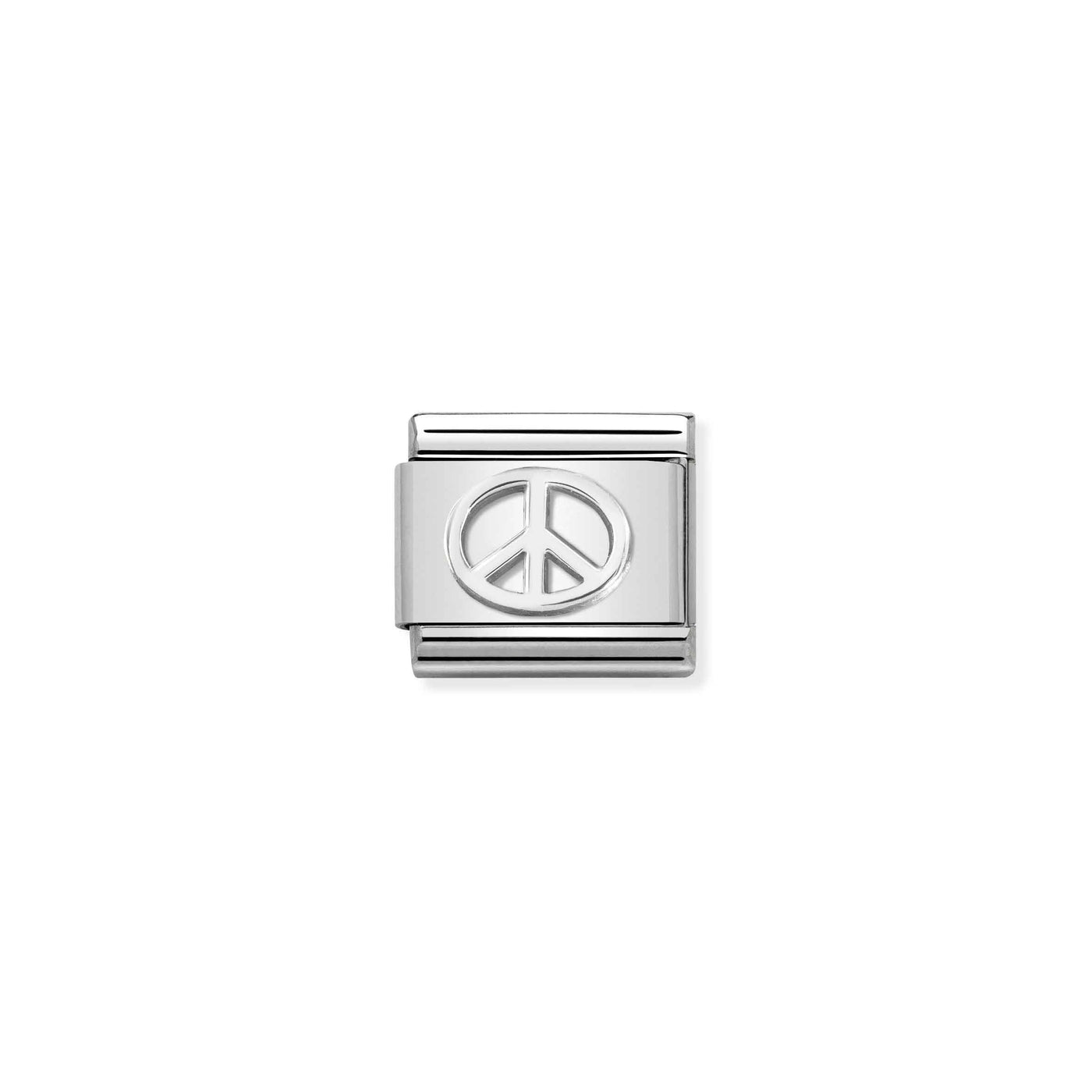 Nomination Classic Sterling Silver Peace Charm - Rococo Jewellery