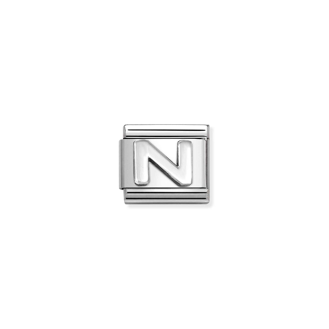 Nomination Classic Silver Letter N Charm - Rococo Jewellery