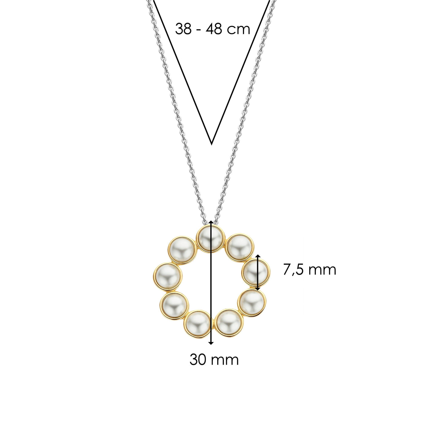 Ti Sento Pearl Pendant Necklace - Rococo Jewellery