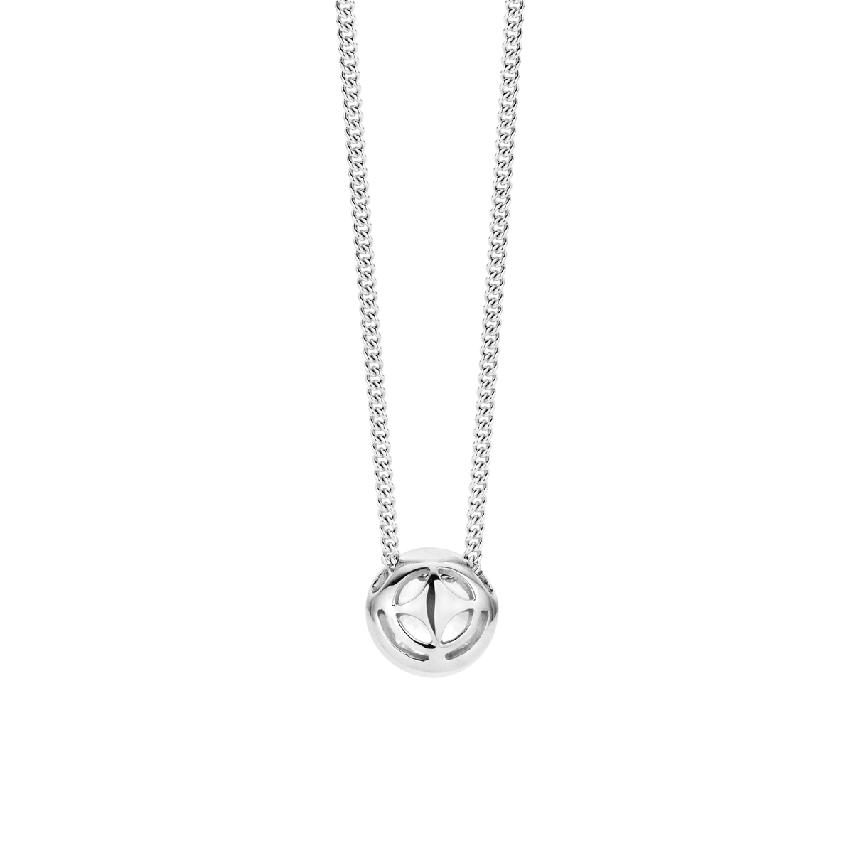 Ti Sento Silver Necklace with a Cubic Zirconia Pendant - Rococo Jewellery