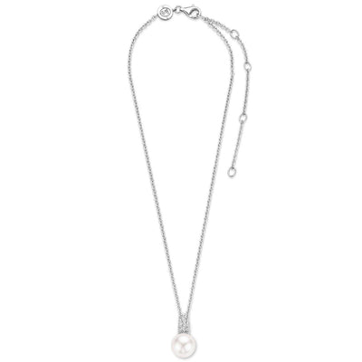 Ti Sento Sterling Silver Pearl Pendant Necklace - Rococo Jewellery