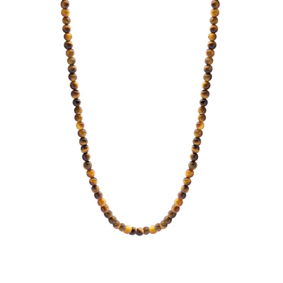 Ti Sento Tiger's Eye Bead Necklace - Rococo Jewellery