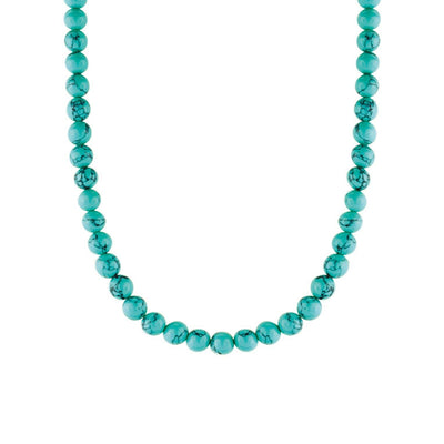 Ti Sento Sterling Silver Turquoise Bead Necklace - Rococo Jewellery