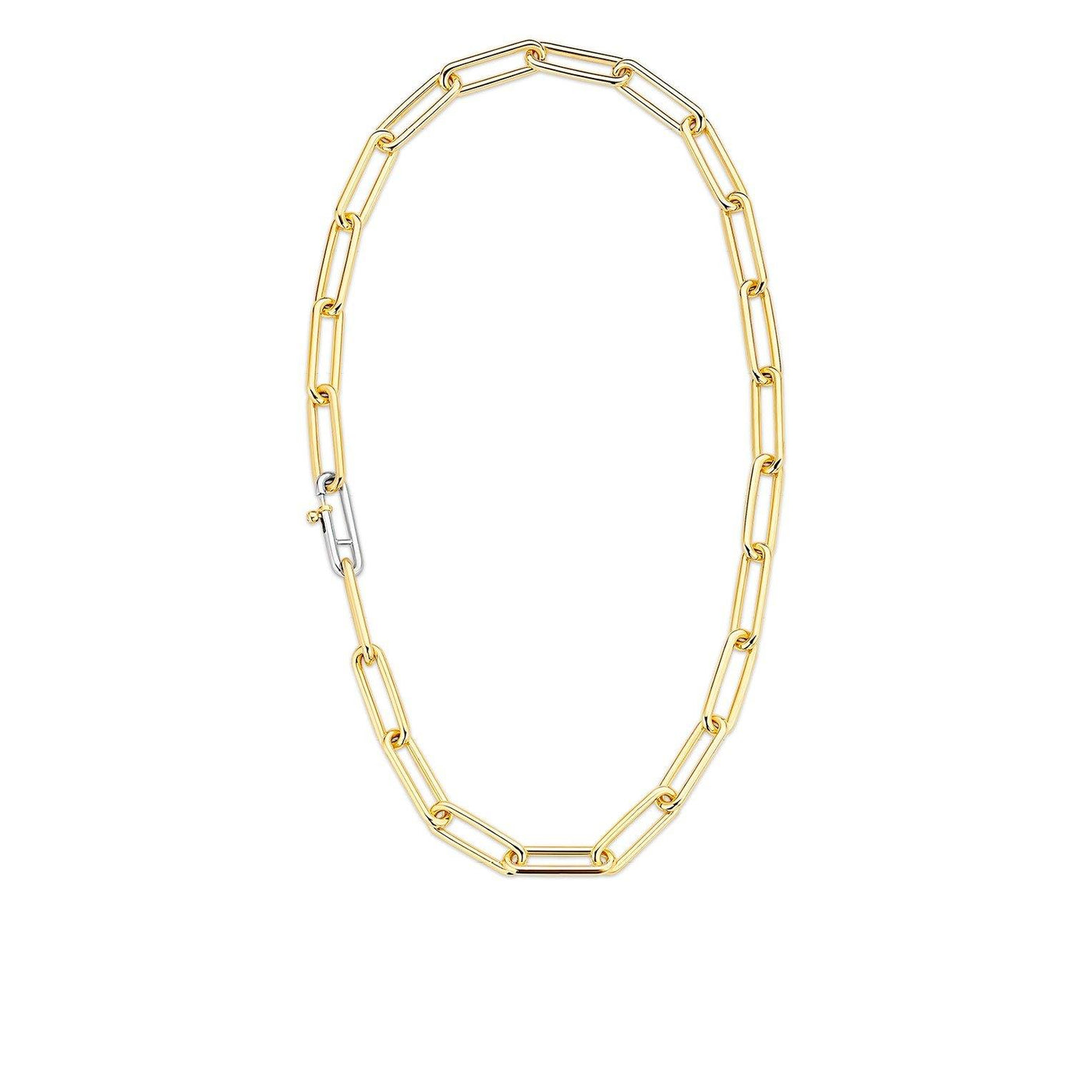 Ti Sento Mixed Gold and Silver Link Necklace - Rococo Jewellery