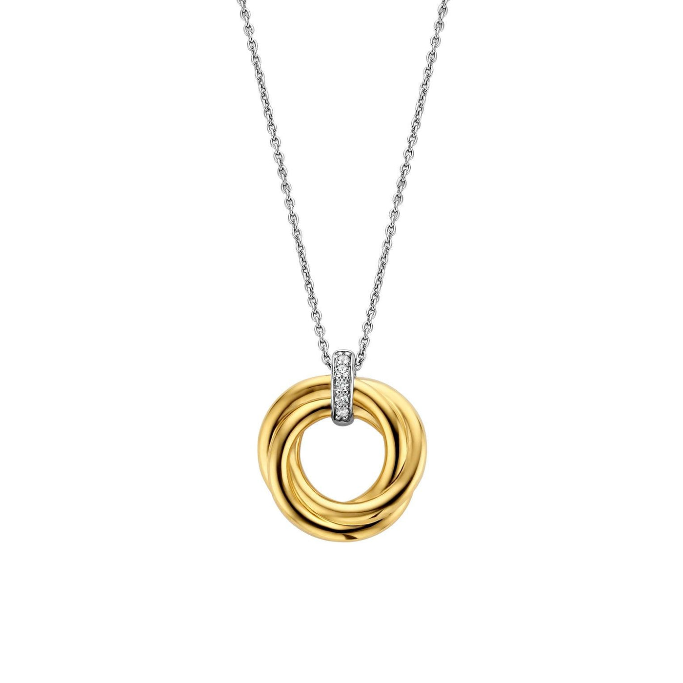 Ti Sento Entwined Circle Necklace - Rococo Jewellery