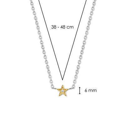 Ti Sento Star Necklace - Rococo Jewellery