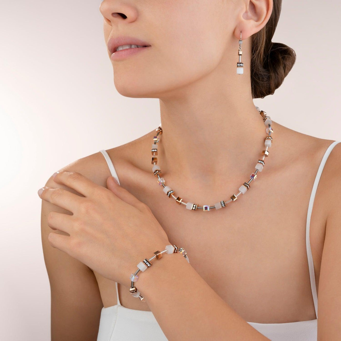 Coeur De Lion White Swarovski® Crystals Bracelet - Rococo Jewellery