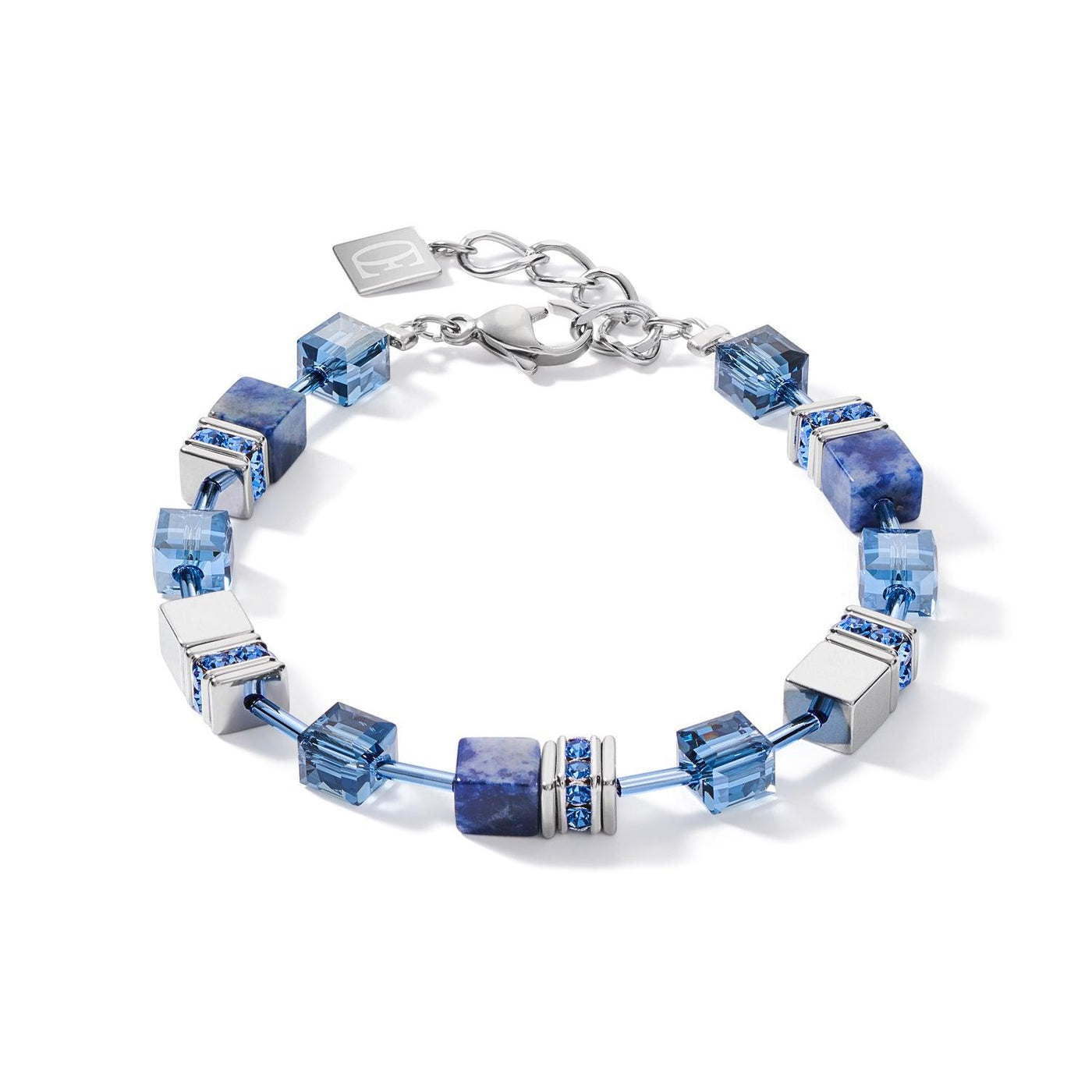 Coeur De Lion GeoCUBE® Sodalite & Haematite Blue Bracelet - Rococo Jewellery