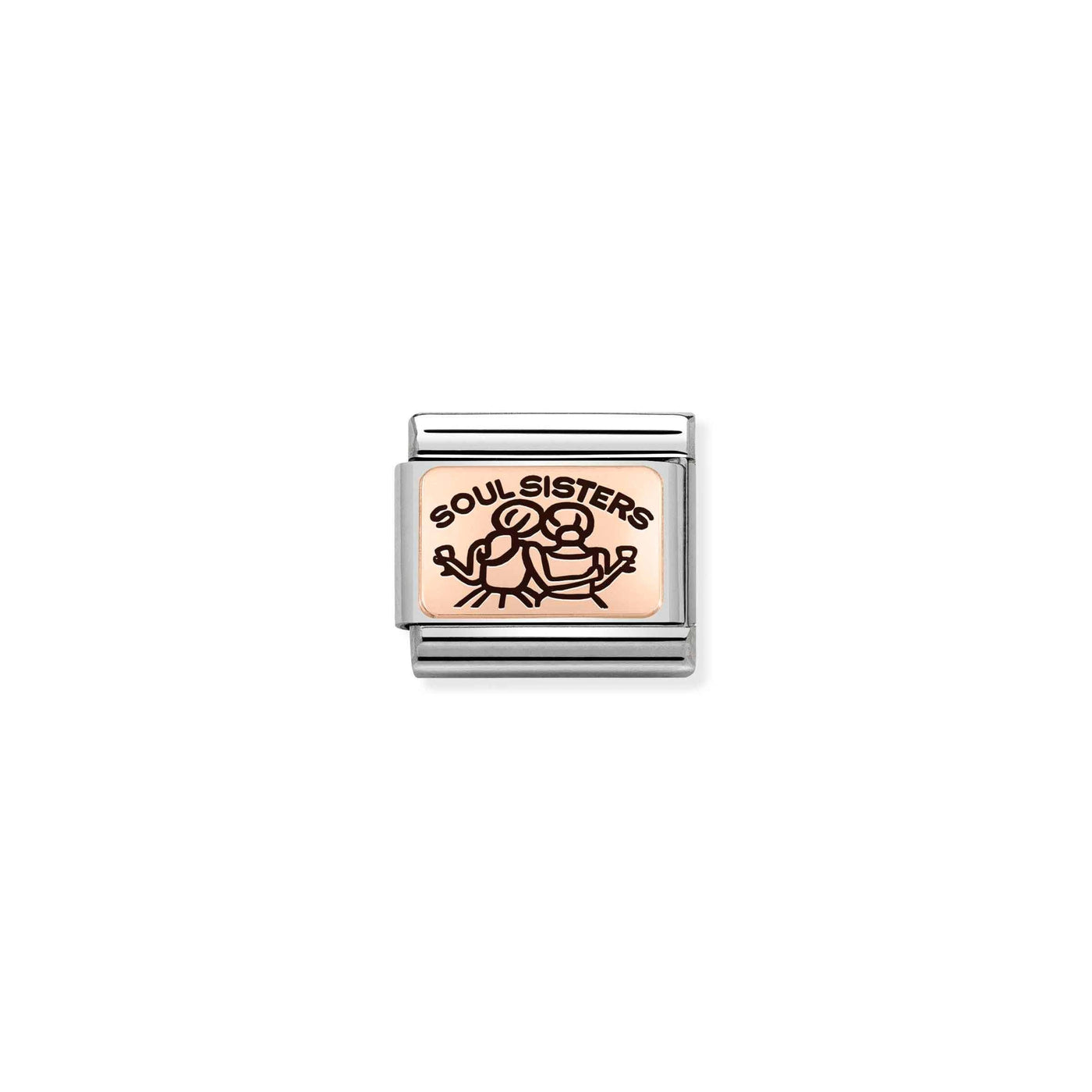 Nomination Rose Gold Soul Sisters Link - Rococo Jewellery