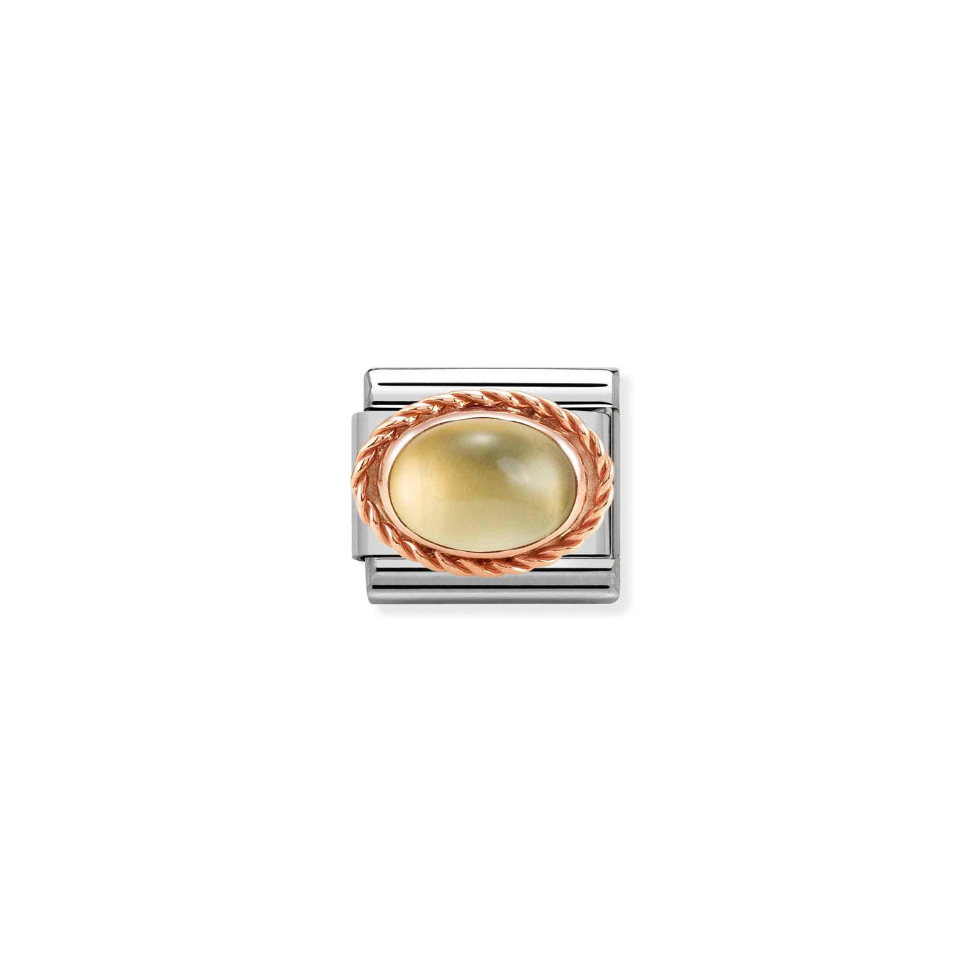 Nomination Classic Rose Gold and Citrine Link - Rococo Jewellery
