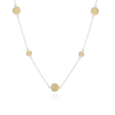 Anna Beck Classic Coin Long Station Necklace - Gold - Rococo Jewellery